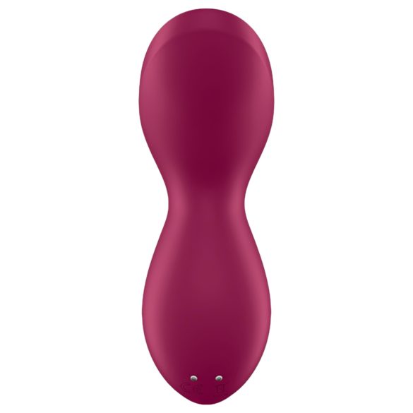 Satisfyer Exciterrr - forgó gyöngyös csikló vibrátor (piros)