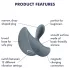 Satisfyer Booty Absolute Beginners 2 - anál vibrátor (szürke)