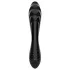 Satisfyer Dazzling Crystal 1 - kétvégű üveg dildó (fekete)