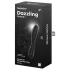 Satisfyer Dazzling Crystal 1 - dupla végű üveg dildó (fekete)