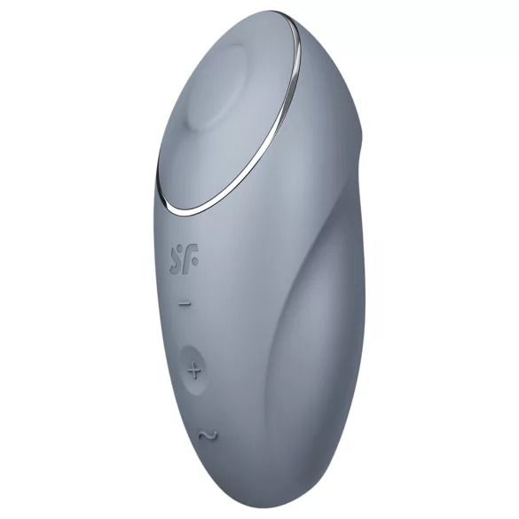 Satisfyer Tap & Climax 1 - 2in1 csikló vibrátor (szürke)