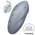 Satisfyer Tap & Climax 1 - 2in1 csikló vibrátor (szürke)