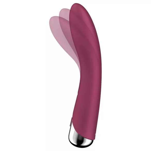 Satisfyer Spinning Vibe 1 - forgó fejes, akkus G-pont vibrátor (piros)