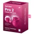 Satisfyer Pro 2 Classic Blossom - léghullámos csiklóizgató (piros)