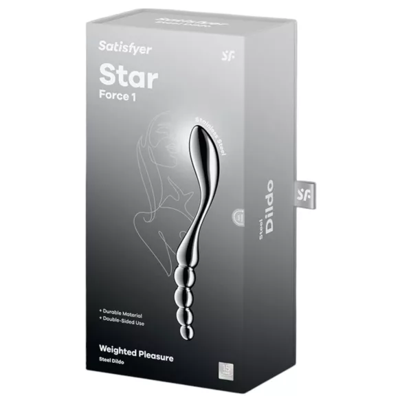 Satisfyer Star Force 1 - gömbös acéldildó (ezüst)