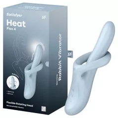   Satisfyer Heat Flex 4 - melegítő csiklókaros vibrátor (kék)