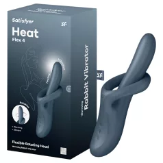   Satisfyer Heat Flex 4 - melegítő csiklókaros vibrátor (szürke)