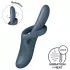 Satisfyer Heat Flex 4 - melegítő csiklókaros vibrátor (szürke)