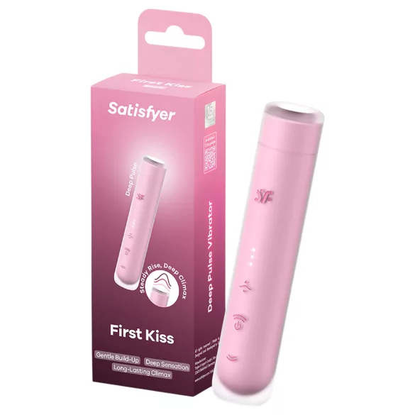 Satisfyer First Kiss - léghullámos csiklóizgató (pink)