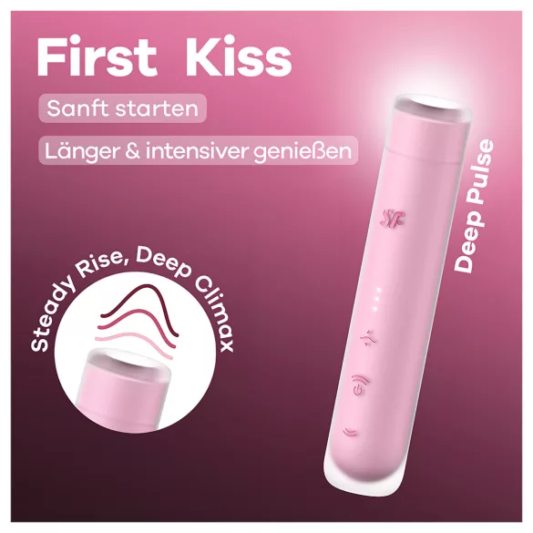 Satisfyer First Kiss - léghullámos csiklóizgató (pink)