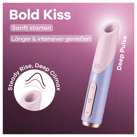 Satisfyer Bold Kiss - léghullámos rúzs vibrátor (rózsaszín)