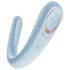 Satisfyer Double Classic - akkus párvibrátor (kék)