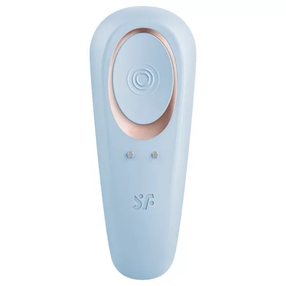 Satisfyer Double Classic - akkus párvibrátor (kék)