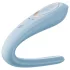 Satisfyer Double Classic - akkus párvibrátor (kék)