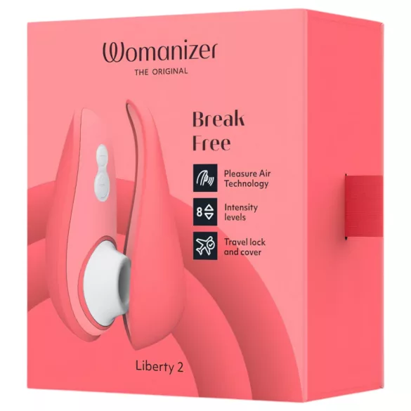 Womanizer Liberty 2 - akkus léghullámos csiklóizgató (pink)
