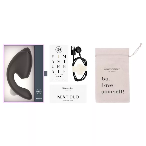 Womanizer Next Duo - 2in1 G-pont vibrátor (fekete)