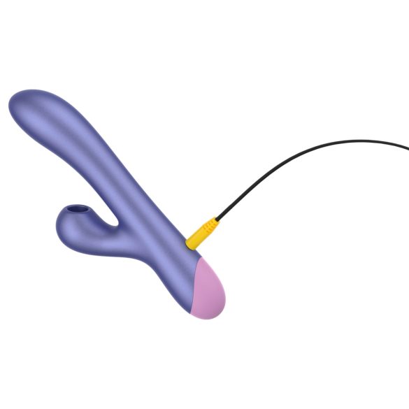 ROMP Pulse - G-pont vibrátor léghullámos csiklóizgatóval (lila)