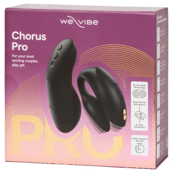 We-Vibe Chorus Pro - App- és távirányítós párvibrátor (fekete)