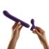 Magic Stick - vibrátor cseréléhető feltétekkel (lila)