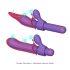 Magic Stick - vibrátor cseréléhető feltétekkel (lila)