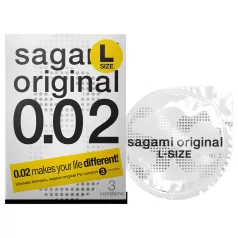 Sagami Original 0,02 L - óvszer - 58 mm (3 db)