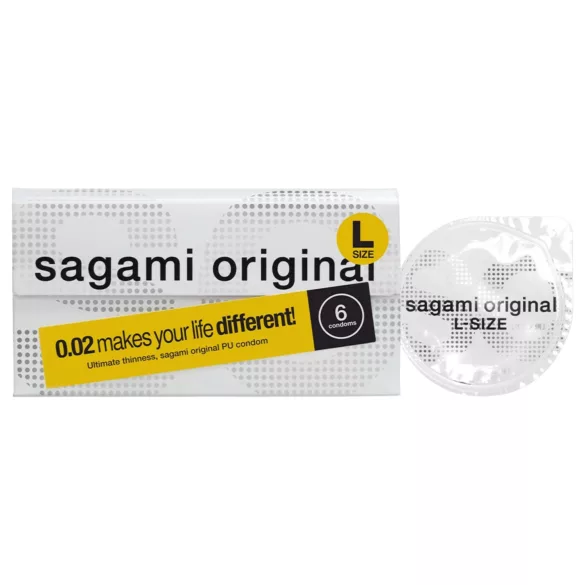 Sagami Original 0.02 L - óvszer - 58 mm (6 db)