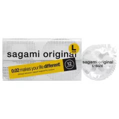 Sagami Original 0,02 L - óvszer - 58 mm (12 db)
