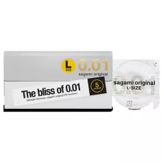 Sagami Original 0,01 L - óvszer - 58 mm (5 db)