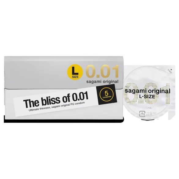 Sagami Original 0,01 L - óvszer - 58 mm (5 db)