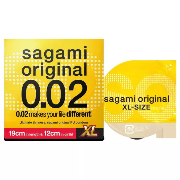Sagami Original 0,02 XL - óvszer - 61 mm (1 db)