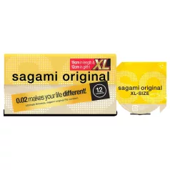 Sagami Original 0,02 XL - óvszer - 61 mm (12 db)