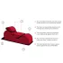 Liberator Esse Lounger - variálható tantra kanapé bútor - 3 részes (fekete)