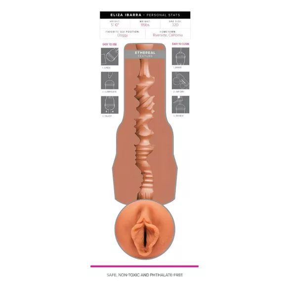 Fleshlight Eliza Ibarra Ethereal - élethű műpunci (testszínű)
