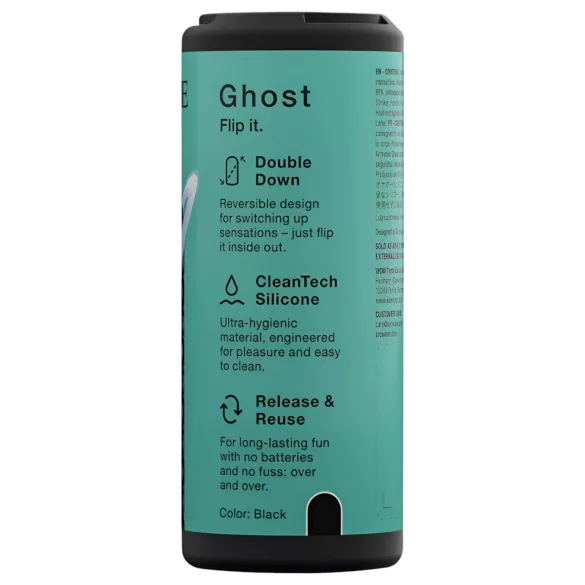 Arcwave Ghost - kifordítható zseb maszturbátor férfiaknak (fekete)