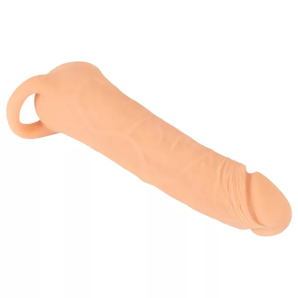Nature Skin - 2in1 műpunci és péniszköpeny - 23cm (natúr)