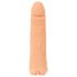 Nature Skin - 2in1 műpunci és péniszköpeny - 23cm (natúr)