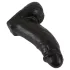 Realistixxx Real Giant - herés dildó - 22 cm (fekete)