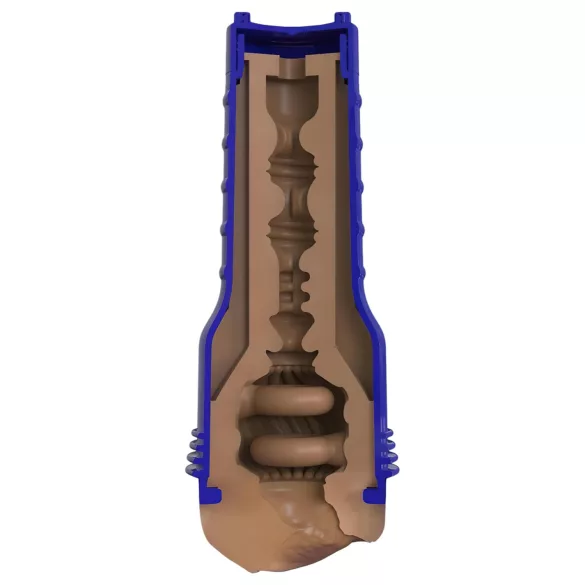 Fleshlight Boost Bang - élethű művagina maszturbátor (barna)