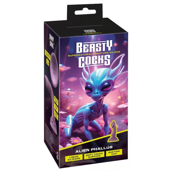 Beasty Cocks Alien Phallus - űrlény dildó (lila)