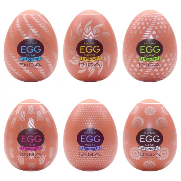 TENGA - Stronger tojás maszturbátor szett férfiaknak - 6 db