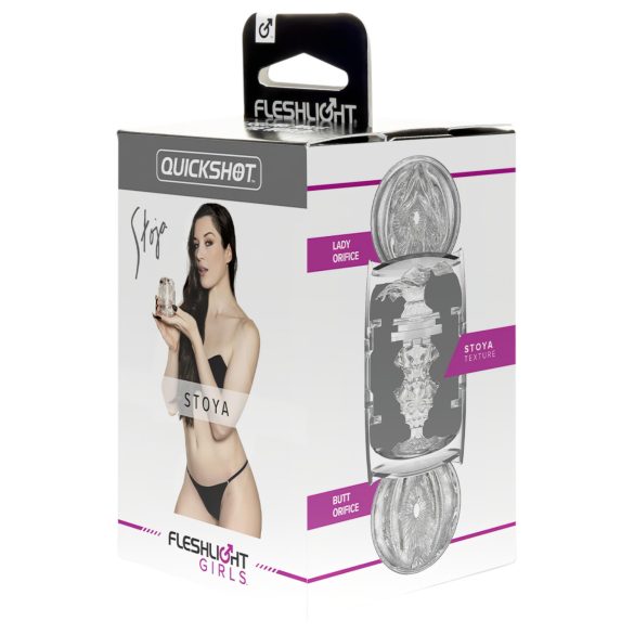 Fleshlight Quickshot Stoya - utazó maszturbátor (átlátszó)