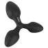 Black Velvets - tripla butt plug (fekete)