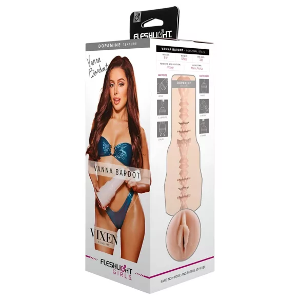 Fleshlight Vanna Bardot - élethű vagina maszturbátor (testszínű)