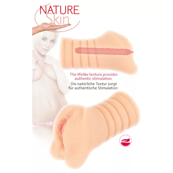 Nature Skin - realisztikus punci maszturbátor (natúr)