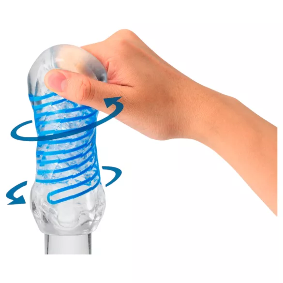 TENGA Spinner DX - maszturbátor (átlátszó)