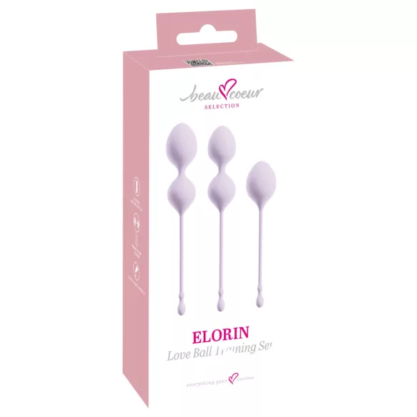 Beau Coeur Elorin - gésagolyó tréning szett - 3 részes (lila)