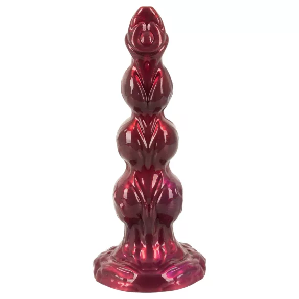 Beasty Cocks - bordó Werewolf Willie dildó tapadókoronggal (21 cm)