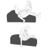 Liberator Aria Flip Chaise - variálható tantra kanapé bútor - 3 részes (fekete)