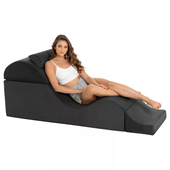 Liberator Aria Flip Chaise - variálható tantra kanapé bútor - 3 részes (fekete)