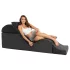Liberator Aria Flip Chaise - variálható tantra kanapé bútor - 3 részes (fekete)